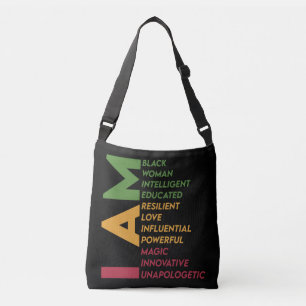 Sac Ajustable Je Suis Femme Noire Mois de l'Histoire des Noirs B