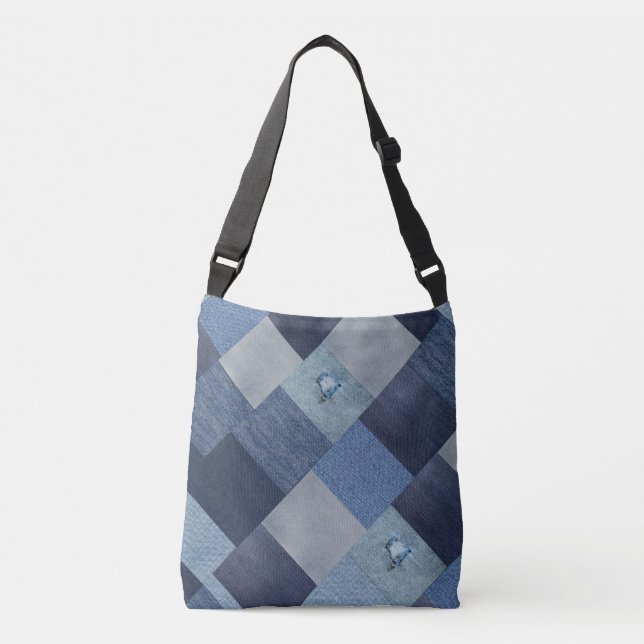 Sac Ajustable Jeans Patchwork Distesse Denim (Devant)