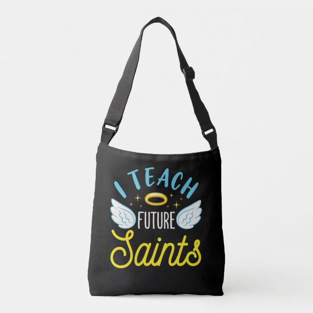 Sac Ajustable J'Enseigne Les Saints Futurs Enseignant Catholique (Devant)