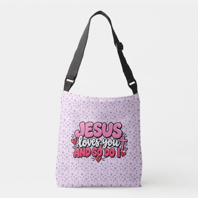 Sac Ajustable Jésus t'aime et moi aussi (Devant)