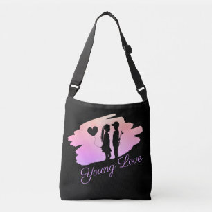 Sac Ajustable Jeune Amour Couple de la Saint-Valentin Silhouette