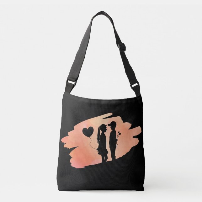 Sac Ajustable Jeune Amour Fille Et Garçon Silhouette (Devant)
