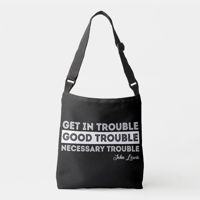Sac Ajustable John Lewis - Citation à propos des problèmes (Devant)