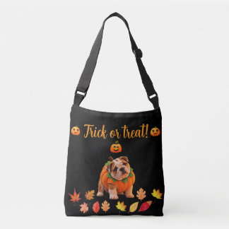 Sac Ajustable Joli Bulldog Halloween citrouille friandise ou far
