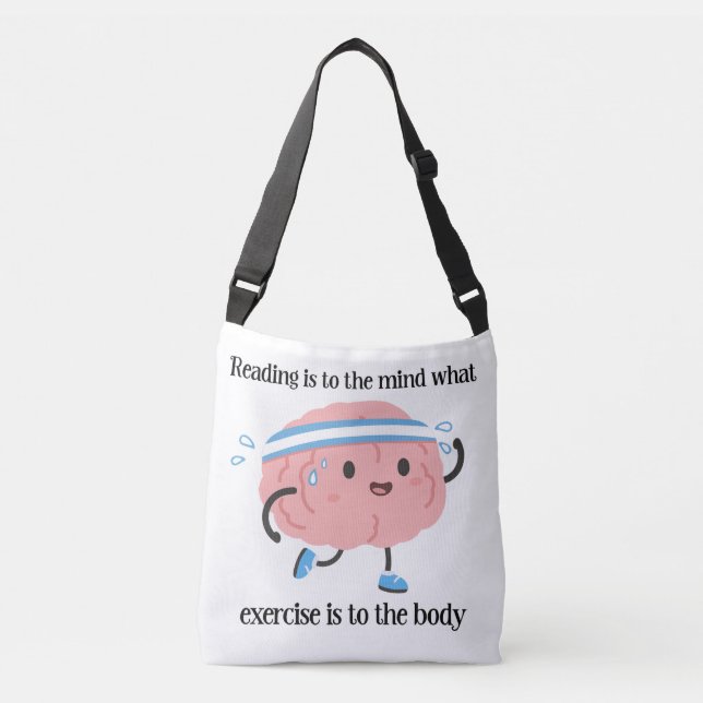 Sac Ajustable Joli Cerveau Rose Exercice de Lecture Amoureux du  (Devant)