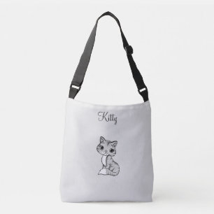 Sac Ajustable Joli chaton sur fond gris clair