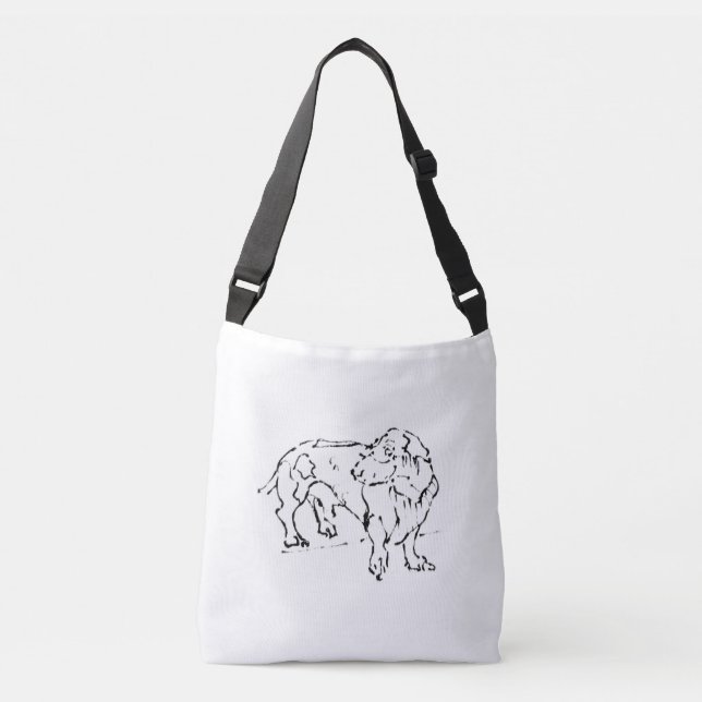 Sac Ajustable Joli chien saucisson Dachshund –  (Devant)