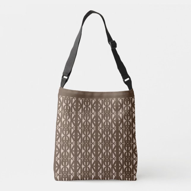 Sac Ajustable Joli motif marron et beige (Dos)