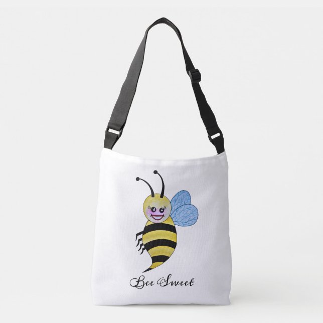 Sac Ajustable Jolie Abeille Aquarelle Avec Un Bon Sourire (Devant)