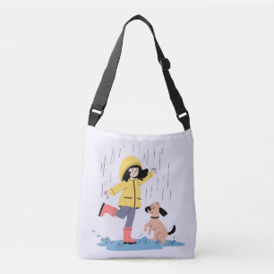 Sac Ajustable Jolie Fille de Dessin Animé & Petit Chien Dansant