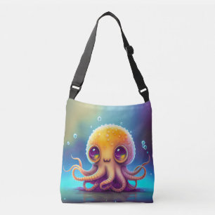 Sac Ajustable Jolie œuvre d'art alien pieuvre jaune colorée  