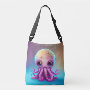 Sac Ajustable Jolie œuvre d'art Alien Pieuvre Violette Colorée