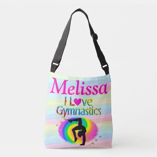 SAC AJUSTABLE JOLIMENT CUSTOMISÉ J'AIME GYMNASTICS FOURRE-TOUT C (Devant)