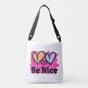 Sac Ajustable Jolis cœurs aquarelle sois gentil