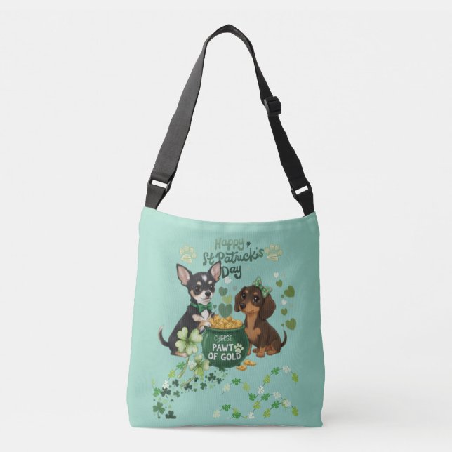 Sac Ajustable Jour de la Saint-Patrick Patte d'or  (Devant)