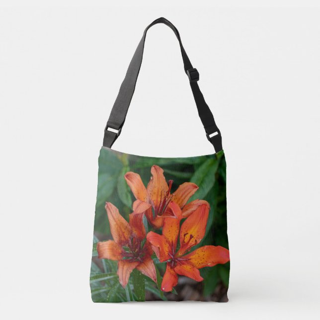 Sac Ajustable Jour de lis hémerocalle orange vif floral (Devant)