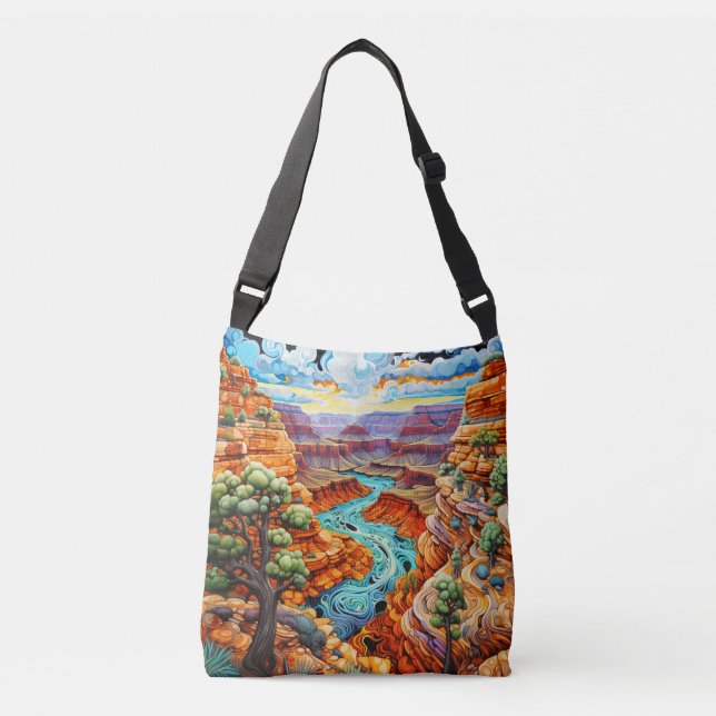 Sac Ajustable Journée Ensoleillée Dans Un Canyon Du Désert (Devant)