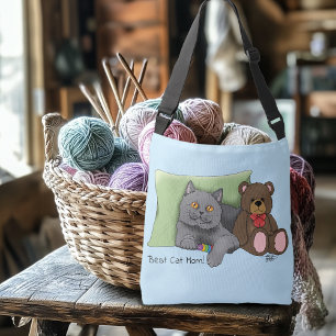 Sac Ajustable Joyeuse fête des mères Gray Chat