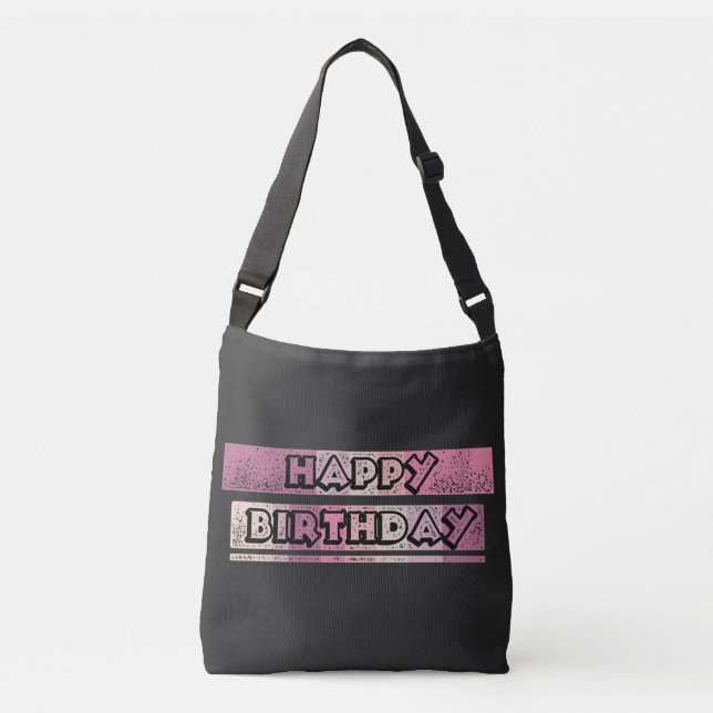 Sac Ajustable joyeux anniversaire coloré (Devant)