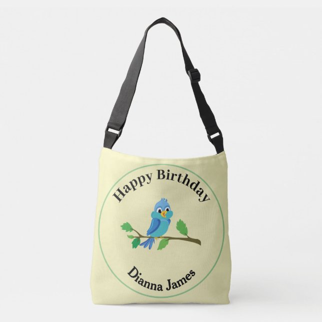 Sac Ajustable Joyeux anniversaire | oiseau (Devant)