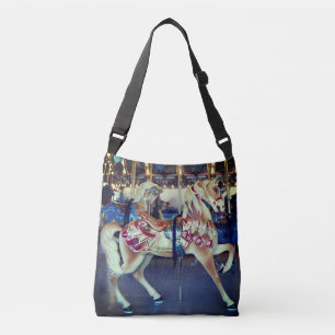 Sac Ajustable Joyeux en pastel vintages vont photo de carrousel
