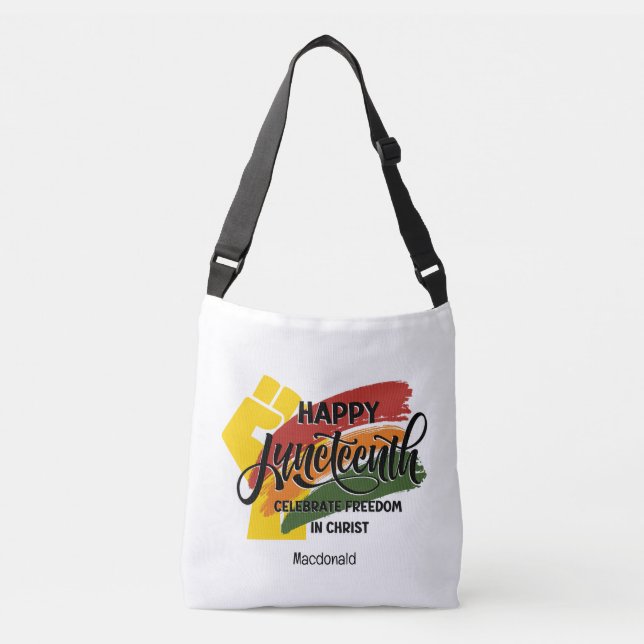 Sac Ajustable Joyeux Juneteenth Christian (Devant)