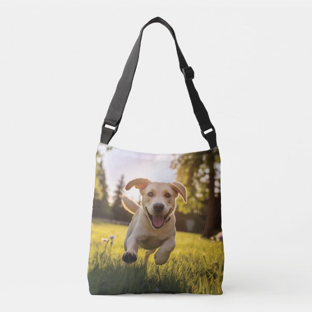 Sac Ajustable Joyeux Labrador Puppy Running (Devant)