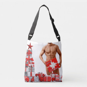 Sac Ajustable Joyeux Noël SlipperyJoe rouge blanc argent cadeau