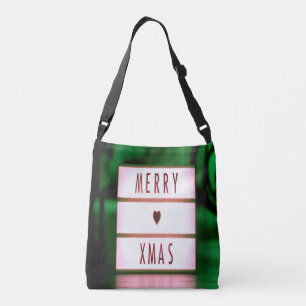 Sac Ajustable Joyeux Noël XMAS Vert et Rouge