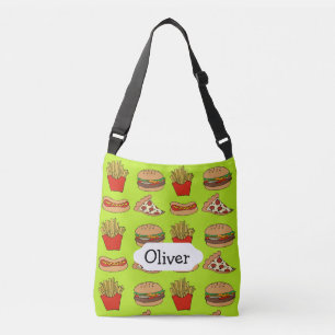 Sac Ajustable Junkfood pizza cheeseburger frites hot-dogs design
