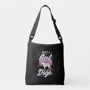 Sac Ajustable Juste une fille qui aime les chiens Français Chien
