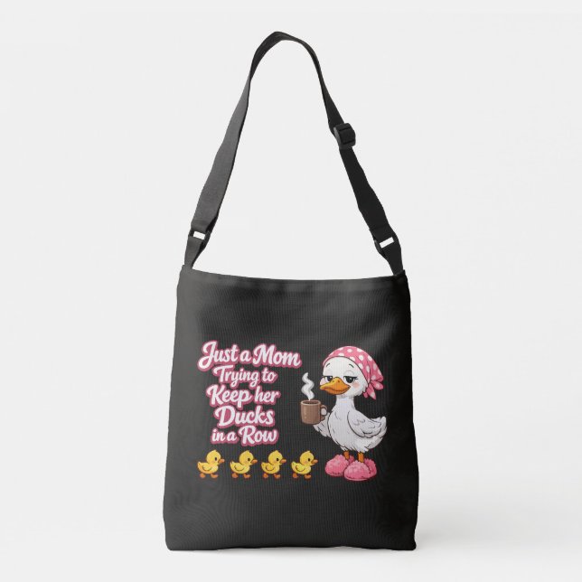 Sac Ajustable Juste une maman essayant de garder ses canards en  (Dos)