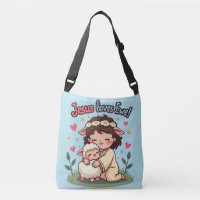 Kawaii Christian "Jesus aime Ewe" Pastel Design