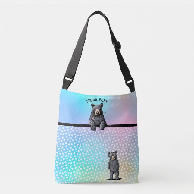 Sac Ajustable KiniArt Arc-en-ciel maman ours bébé ours (Devant)