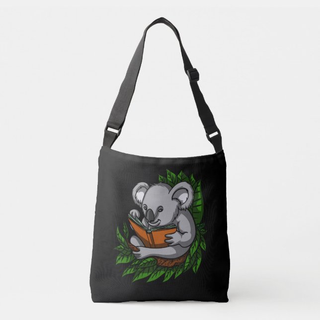 Sac Ajustable Koala Ours Livre Lecture Lover Mare Animal (Devant)