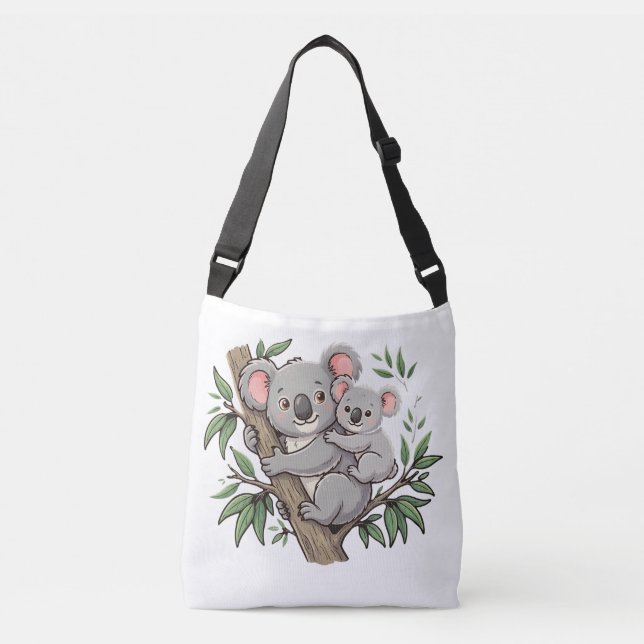 Sac Ajustable Koalas mignons mère et bébé (Devant)
