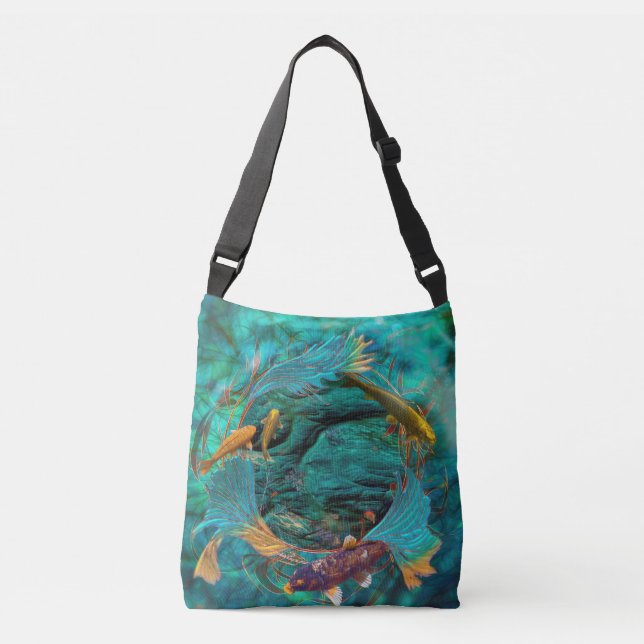 Sac Ajustable Koi Fish "NAGER EN PAIX" (Devant)