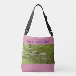 Sac Ajustable La fille rose d'alligator croisent plus de