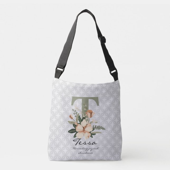 Sac Ajustable La floraison abondante de Tessa - Monogramme flora (Devant)