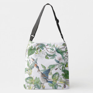 Sac Ajustable La gloire de matin d'oiseaux d'oiseau bleu fleurit