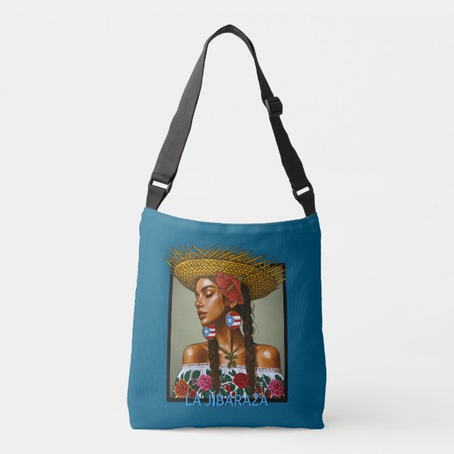 Sac Ajustable La Jíbaraza – Puerto Rican Jíbara Art • Boricua He (Devant)