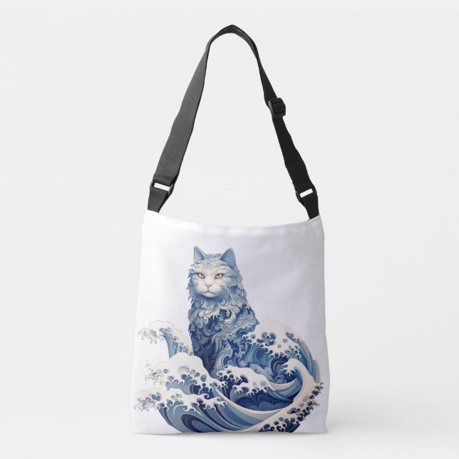 Sac Ajustable La Vague De Chat Au Large De Kanagawa (Devant)