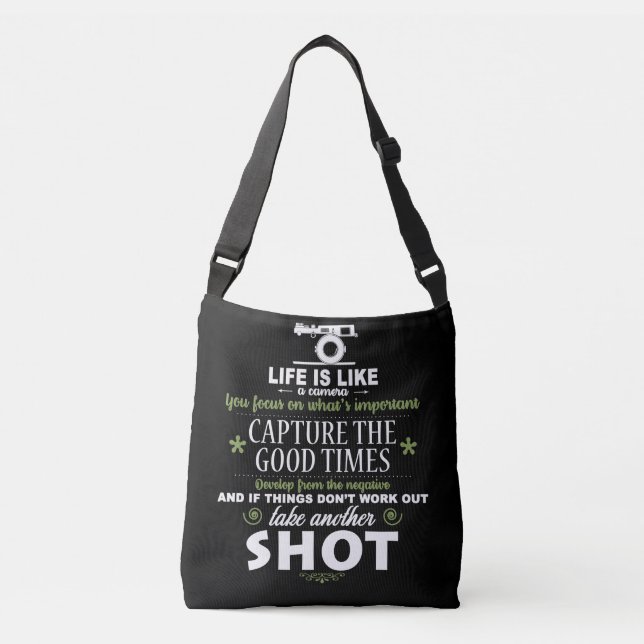 Sac Ajustable La vie est caméra (Devant)