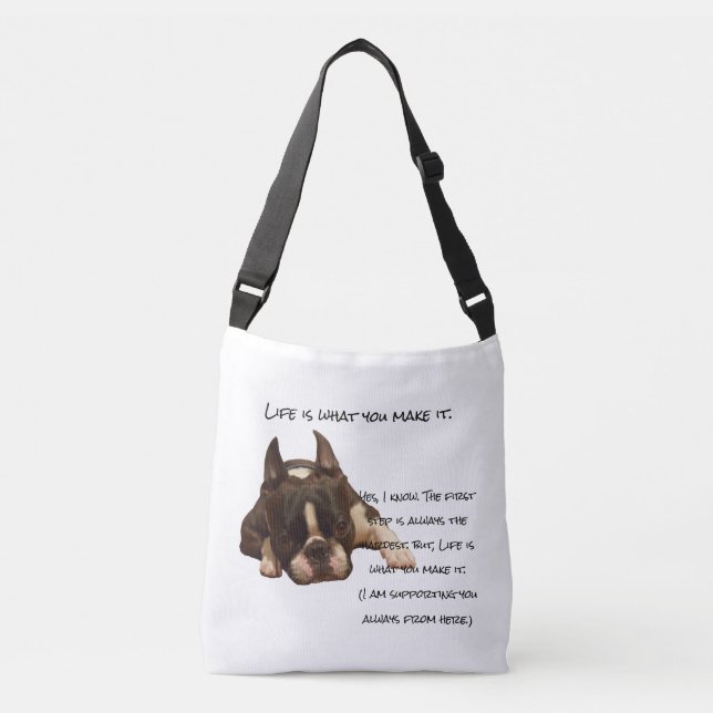 Sac Ajustable La vie est ce que vous en faites (Devant)