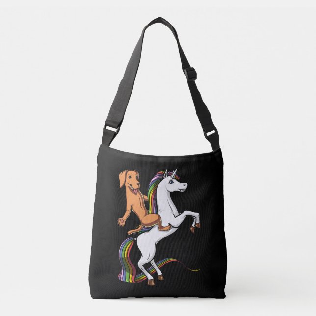 Sac Ajustable Labrador Retriever Chien Drôle Chevauchant Licorne (Devant)