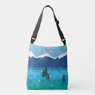 Sac Ajustable Lacs de montagne, pins et pics enneigés