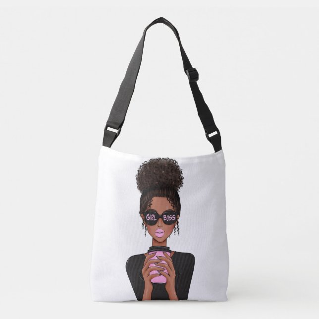 Sac Ajustable Lady Boss Life, Boss Babe Woman, Girl Boss Fourre- (Devant)