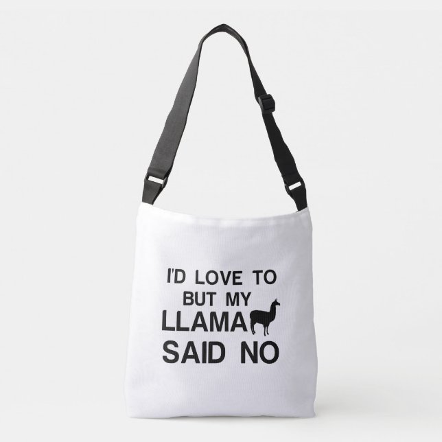 SAC AJUSTABLE LAMA A DIT NON (Devant)