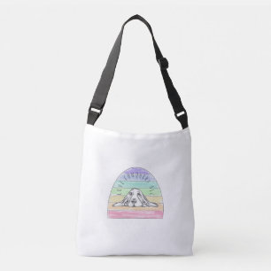 Sac Ajustable l'amour conquiert tout chien arc-en-ciel basset ho