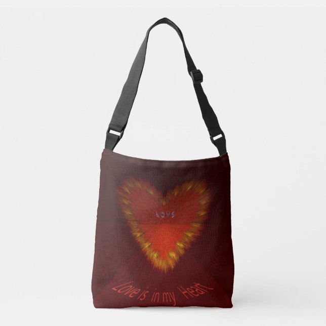 Sac Ajustable L'amour est dans mon coeur (Devant)